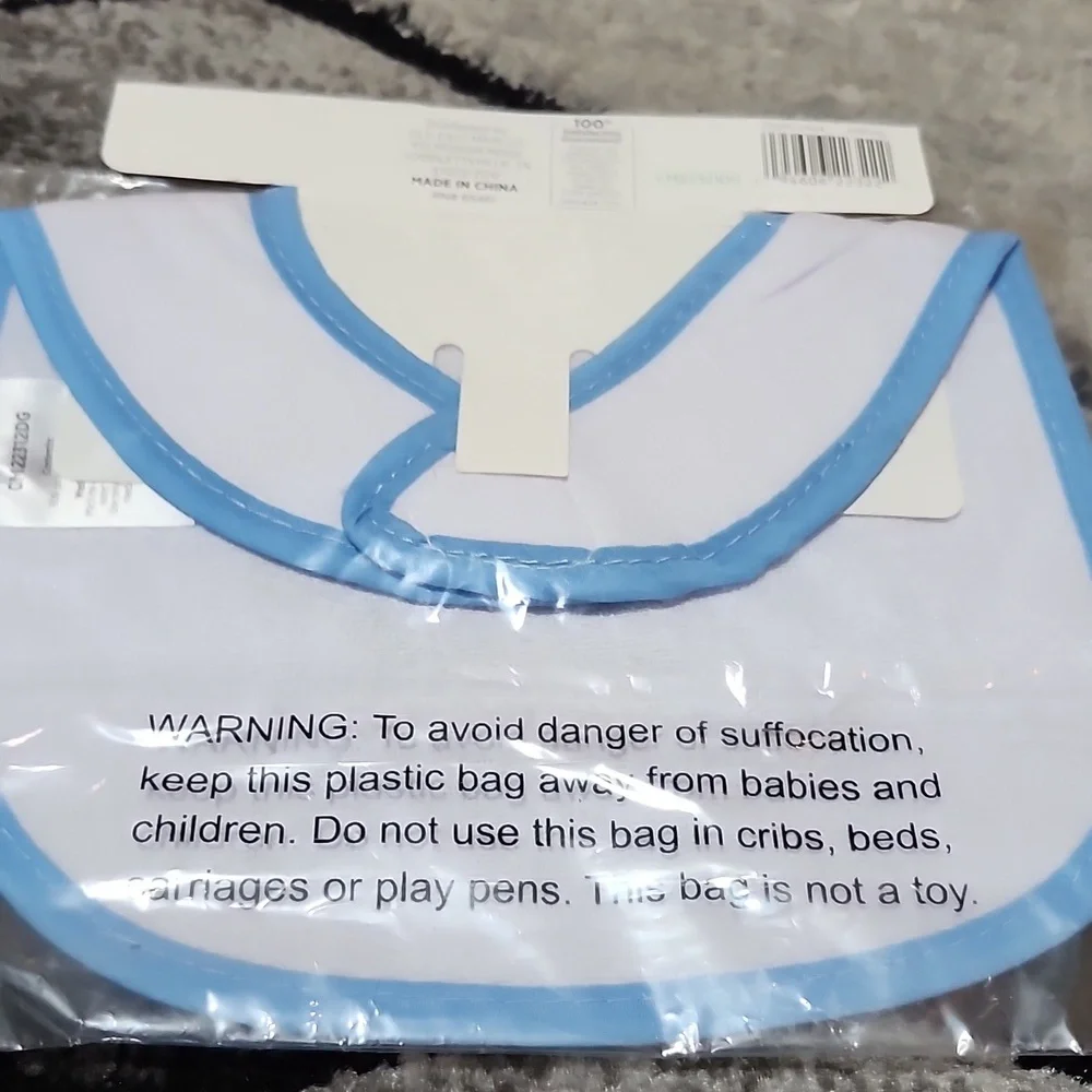 FOOTBALL THEMED SET-OF-2 BABY BIBS BUNDLE